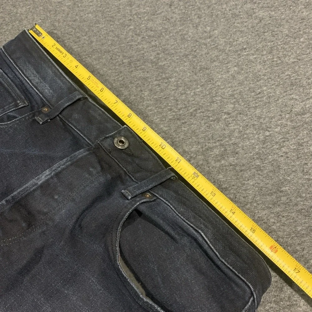 G-STAR Raw 3301 Slim Jeans Mens 32x30 Dark Wash Stretch Faded